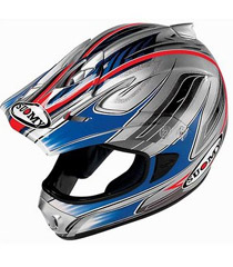 Suomy Spectre Silver/Blue Helmet