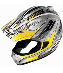 Suomy Spectre Silver/Yellow Helmet