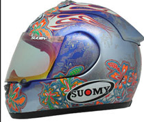 Suomy Spec 1R Extreme Indigo Flowers Helmet